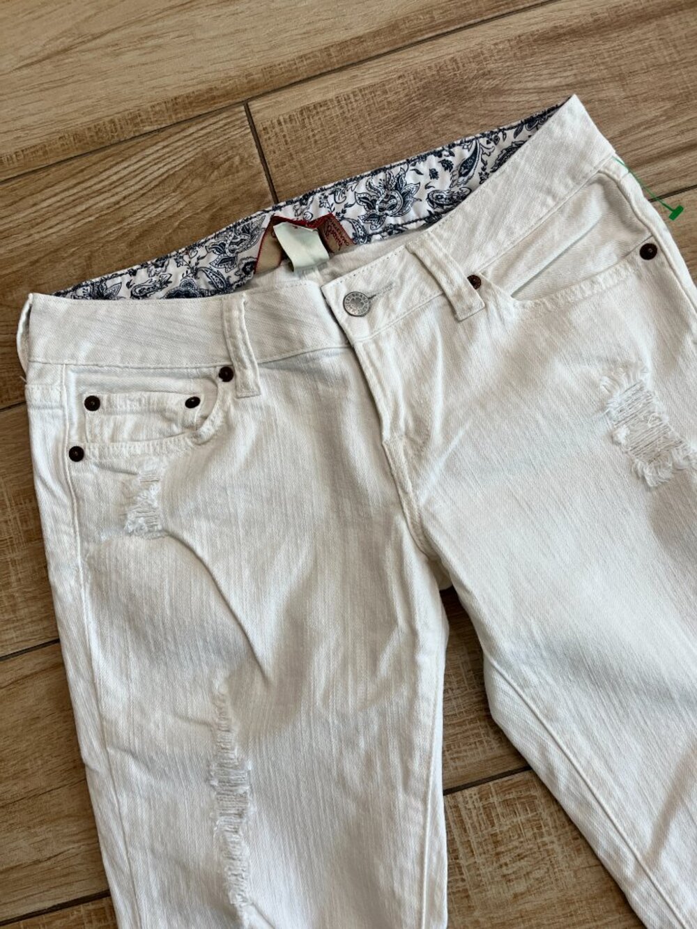 Womens Lucky Brand White Cropped Jeans - 0/25 - Picture 2 of 8